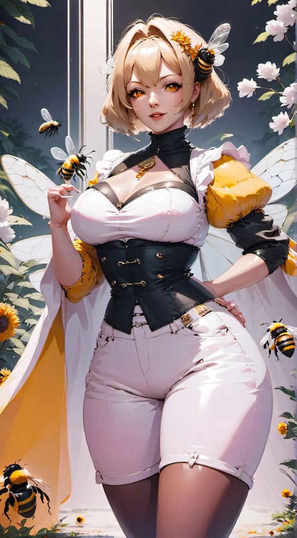 ai character: Queen of bees background