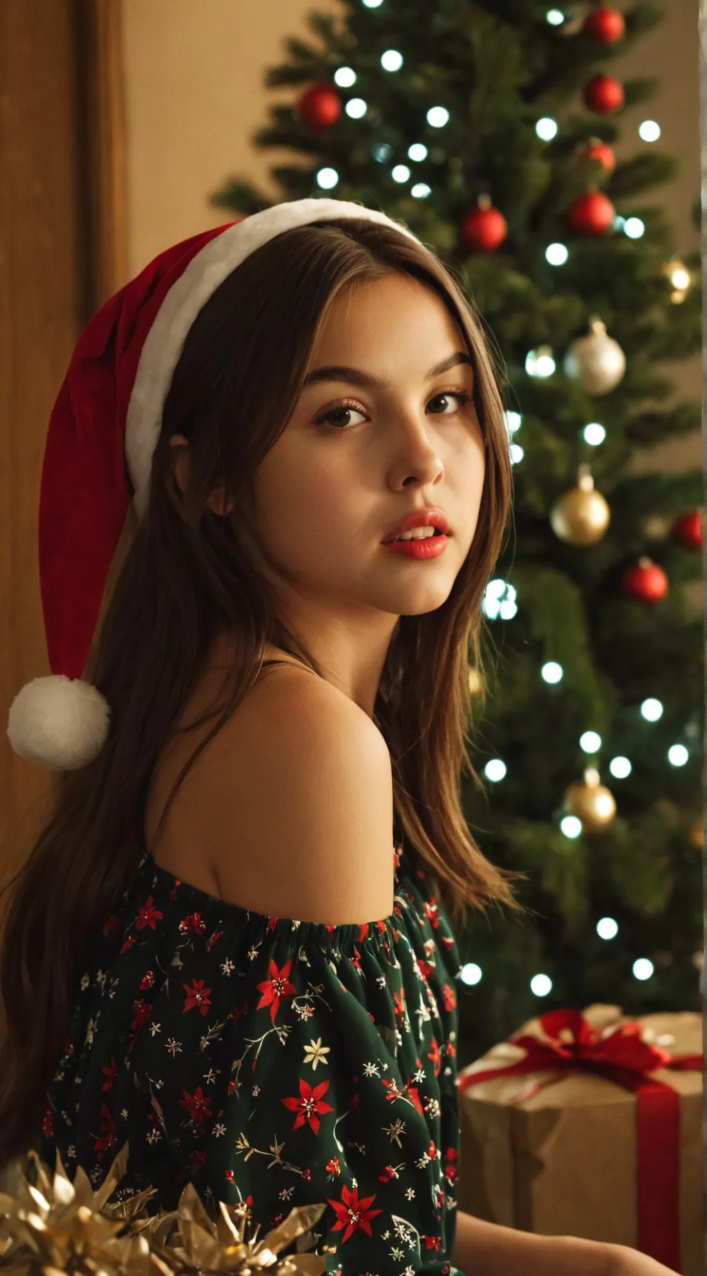 ai character: Olivia Rodrigo  background