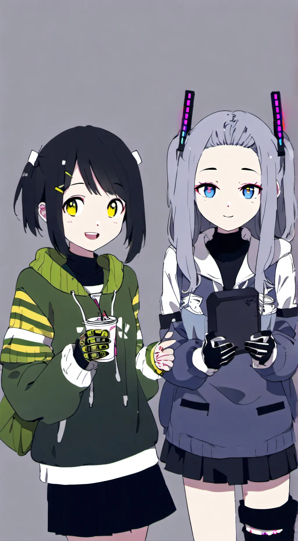 ai character: console girls background