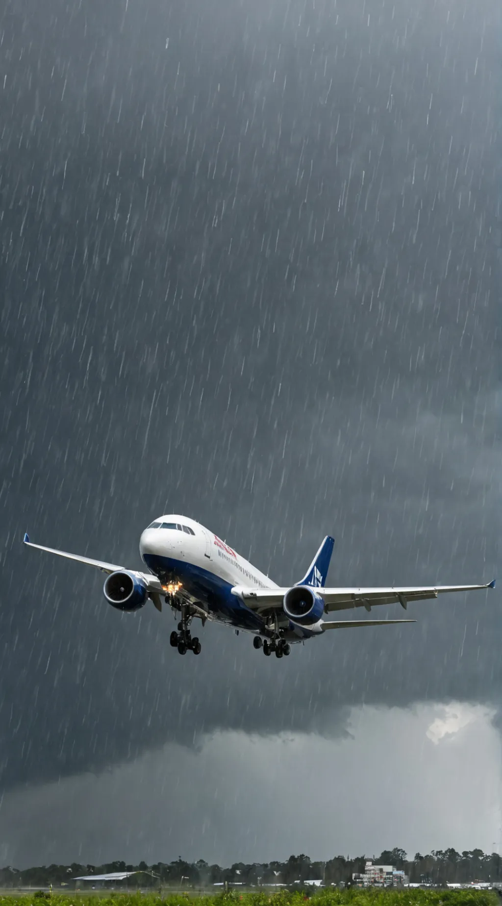 ai character: Flying in Storm  background