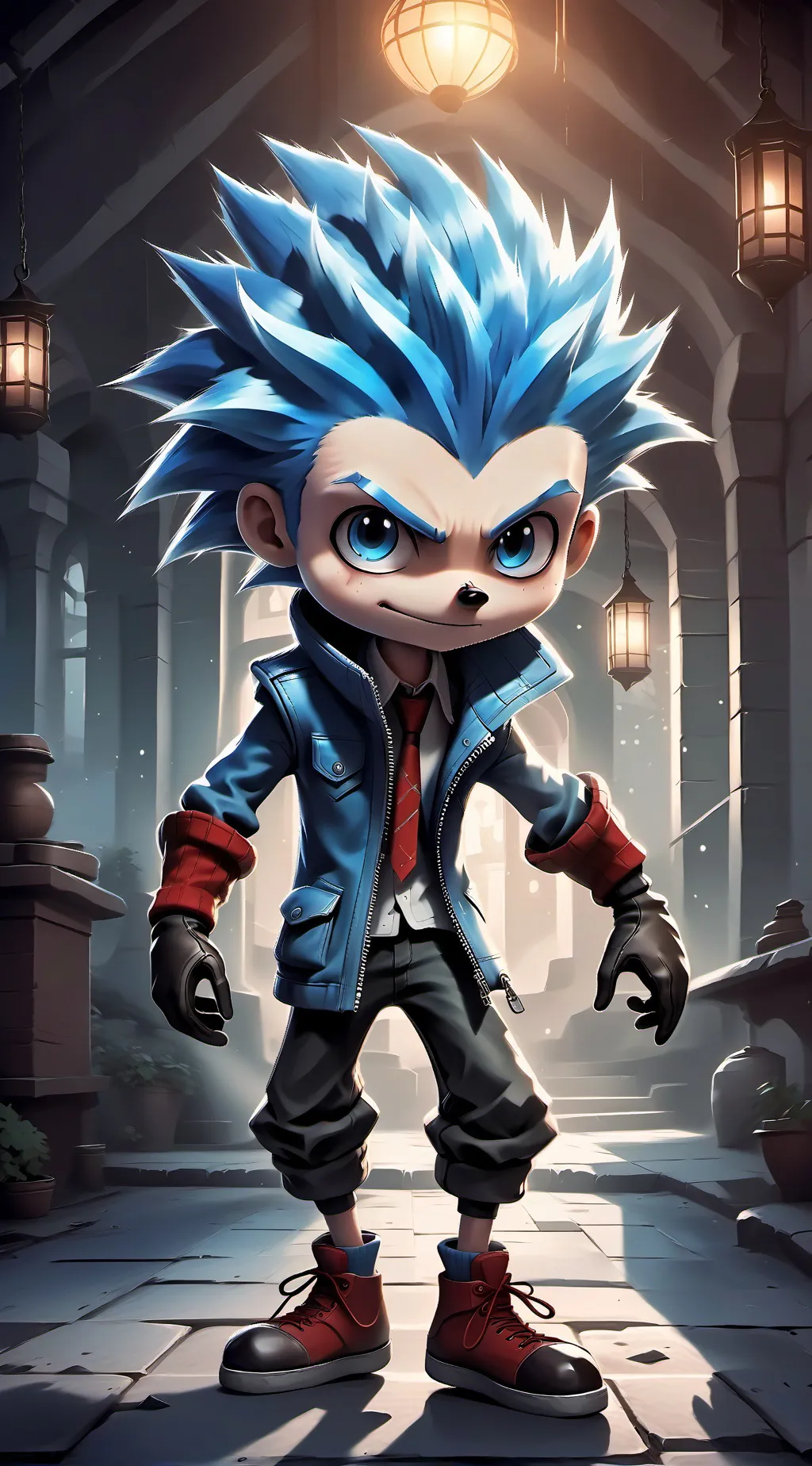 ai character: Sonic 20000 background