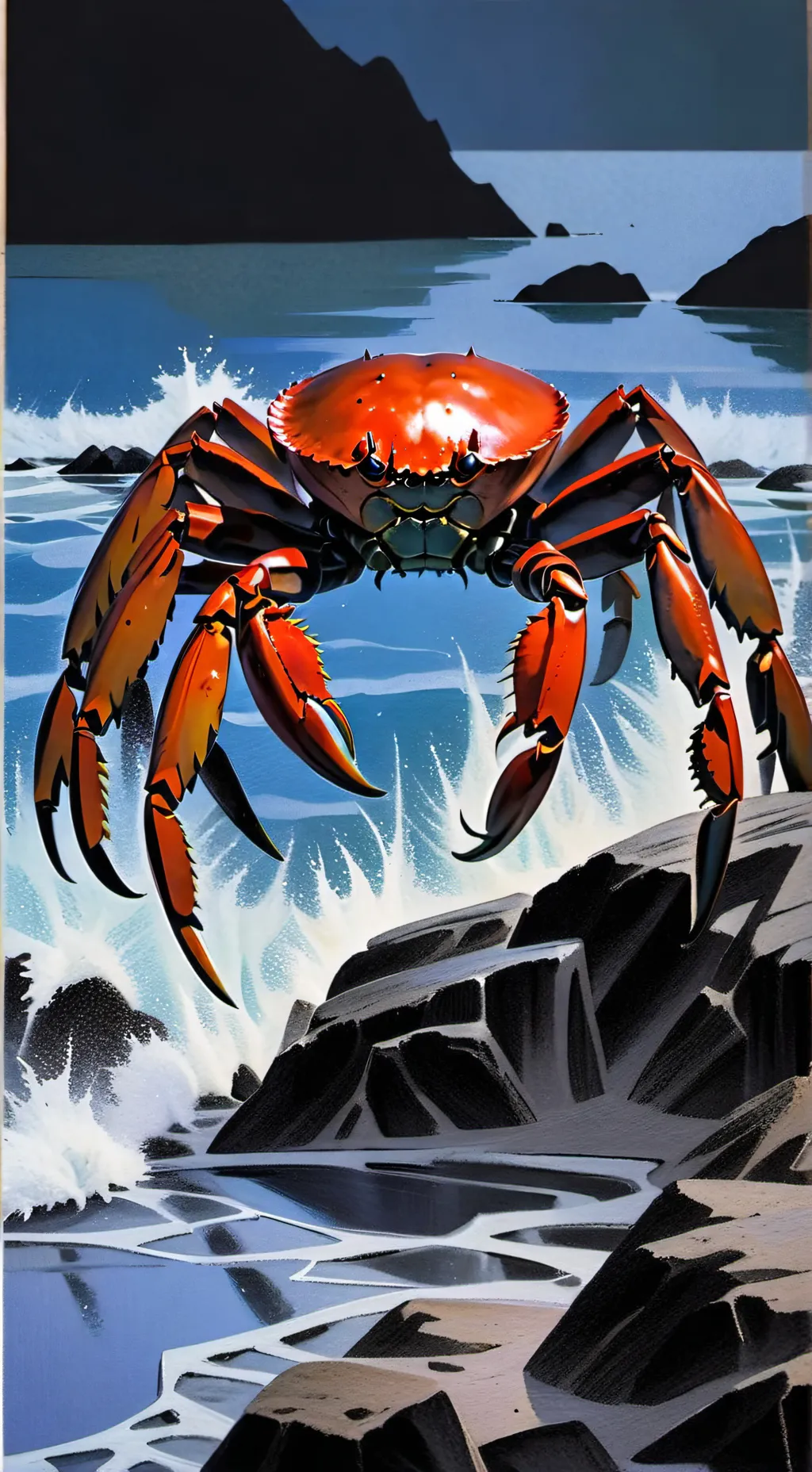 ai character: Shrimpo  background