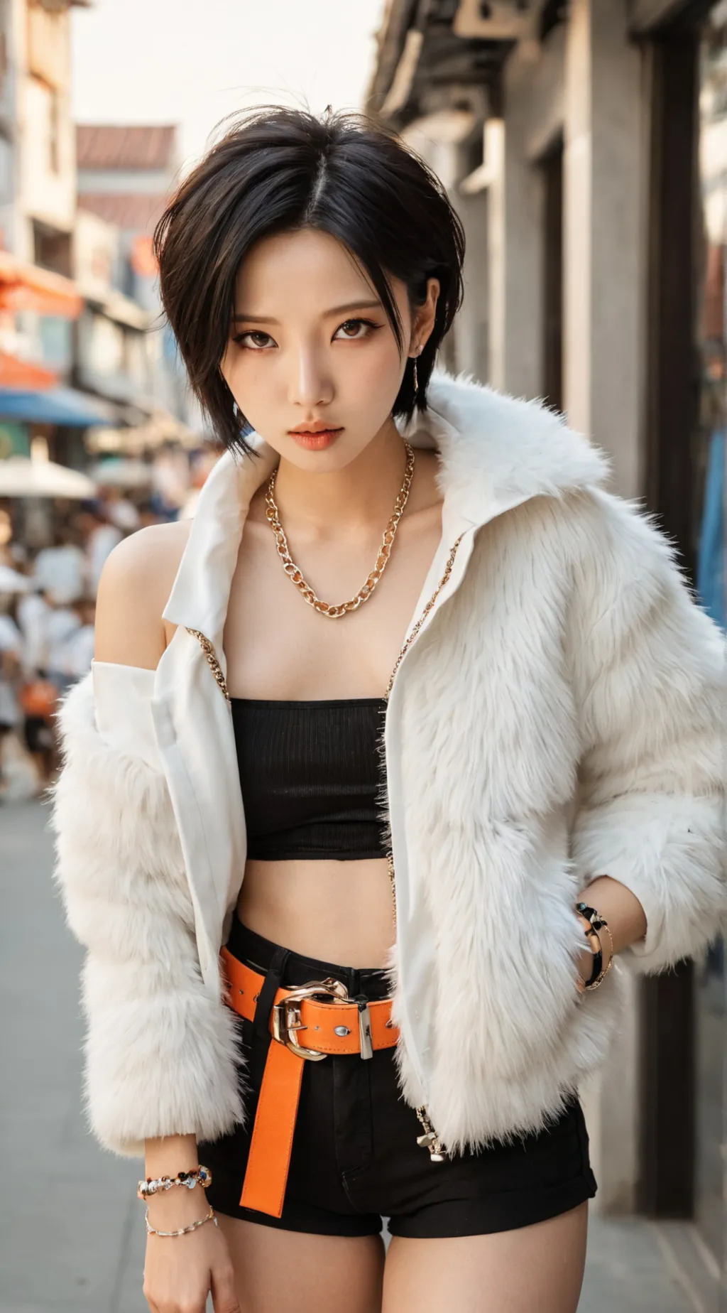 ai character: Dirty Work Karina background