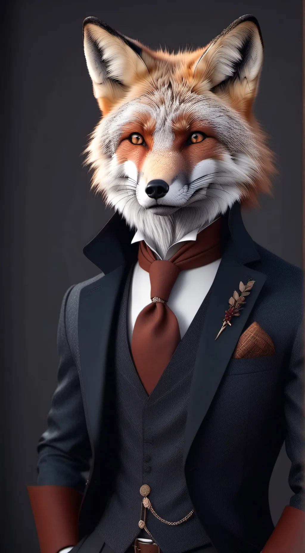 ai character: wise fox background