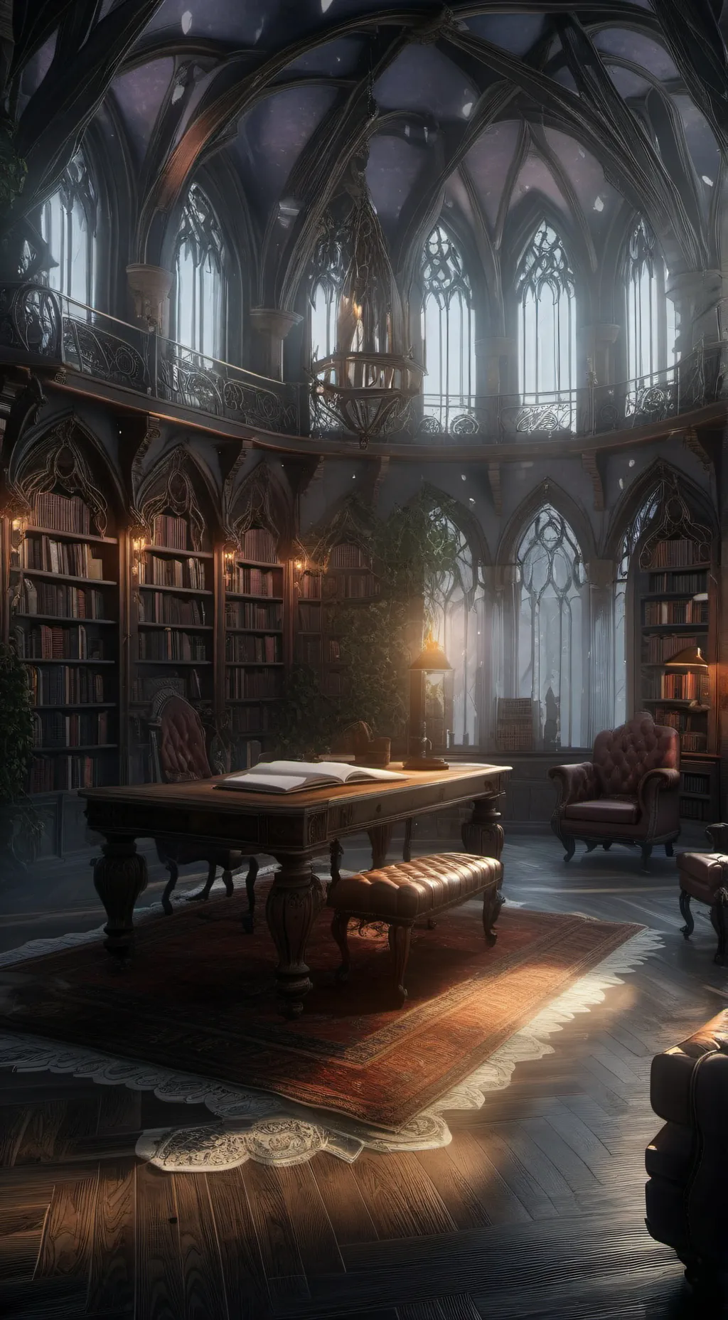 ai character: Study Room background