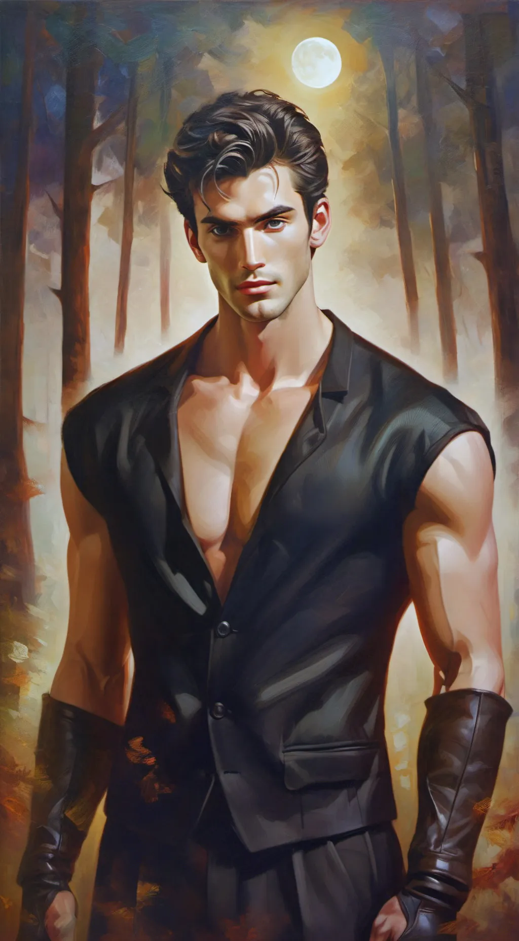 ai character: Lunar Sentinel background