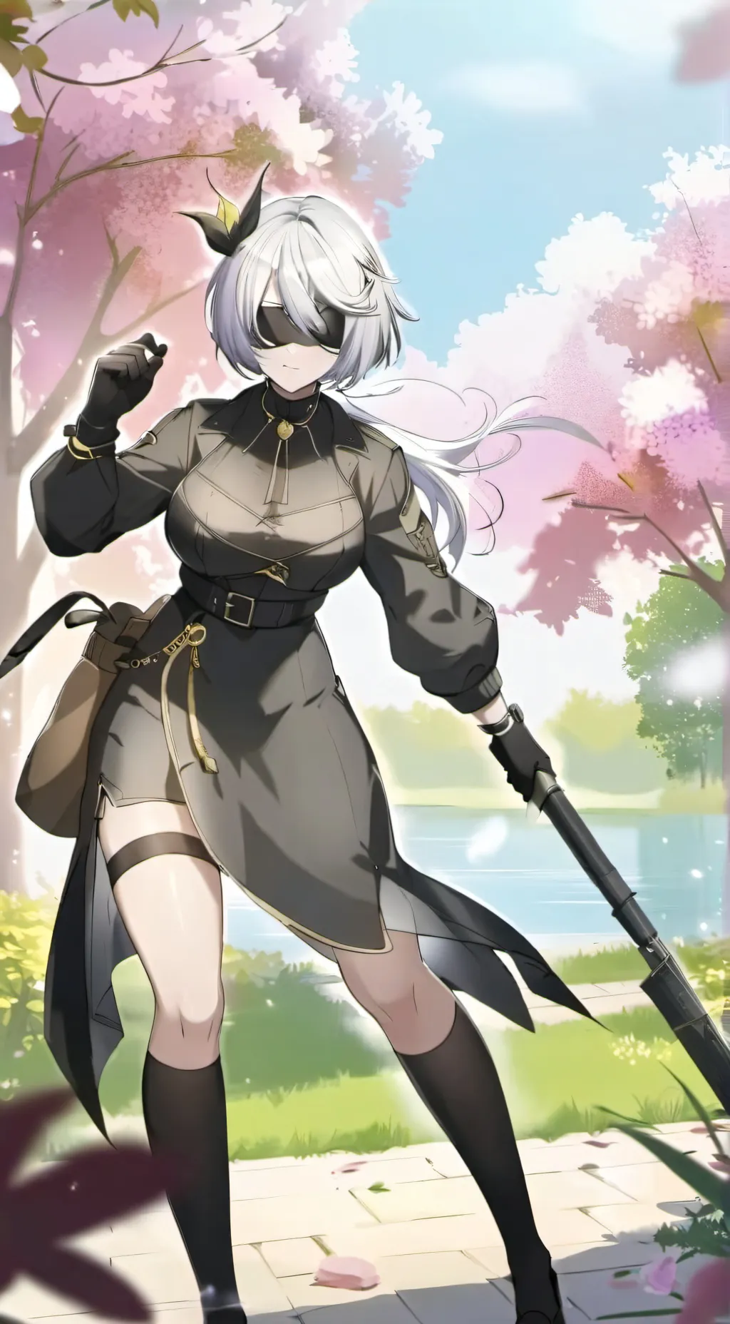 ai character: 2B background