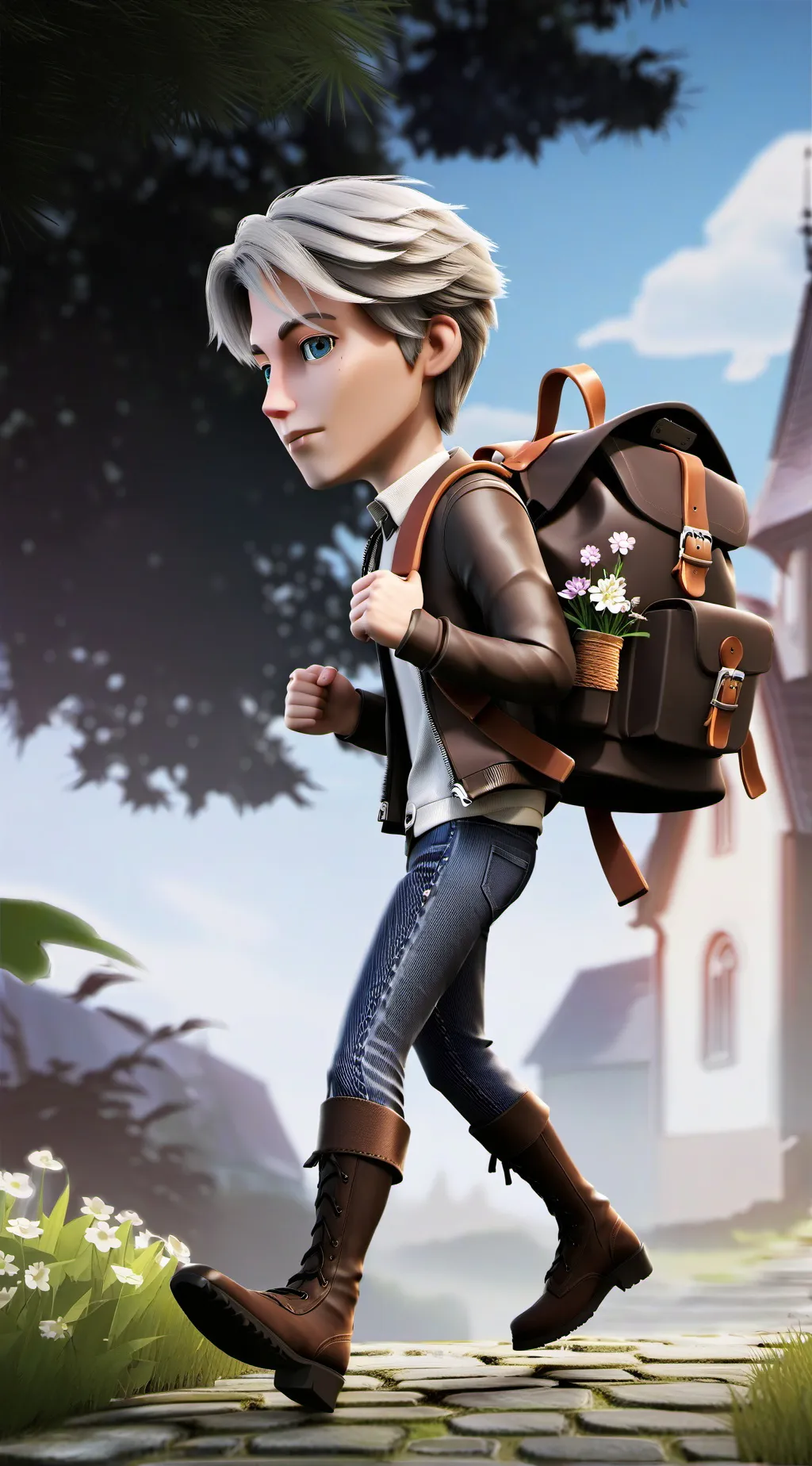 ai character:  pembawa kematian background