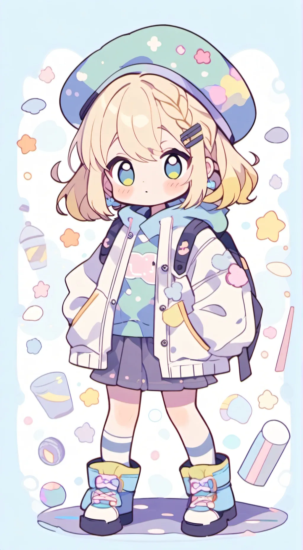 ai character: Naughty toddler  background