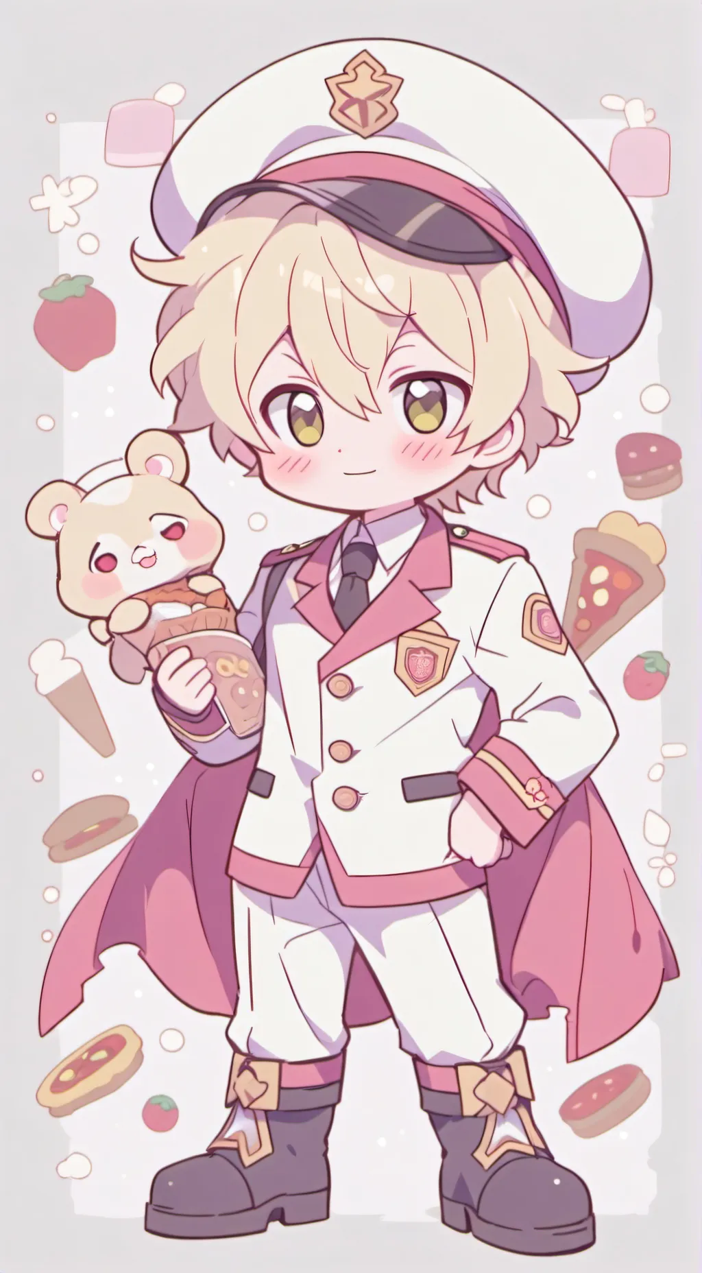 ai character: Pizzaburger background