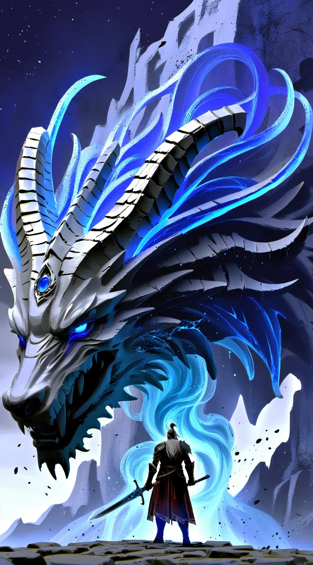 ai character: dragon background
