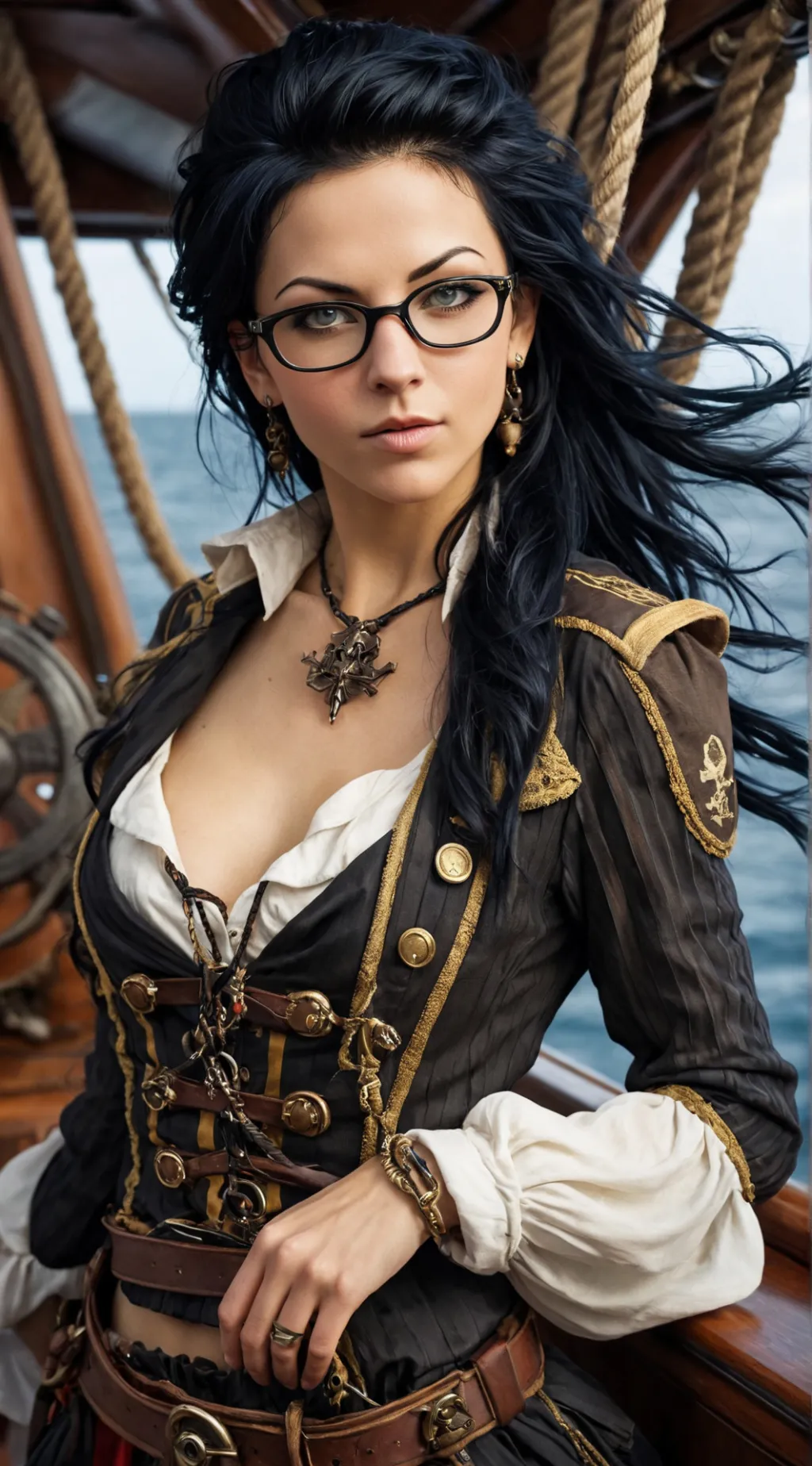 ai character: Pirate Gwen background