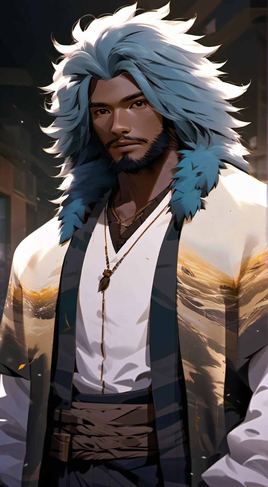 ai character: Banded Bear Spirit background