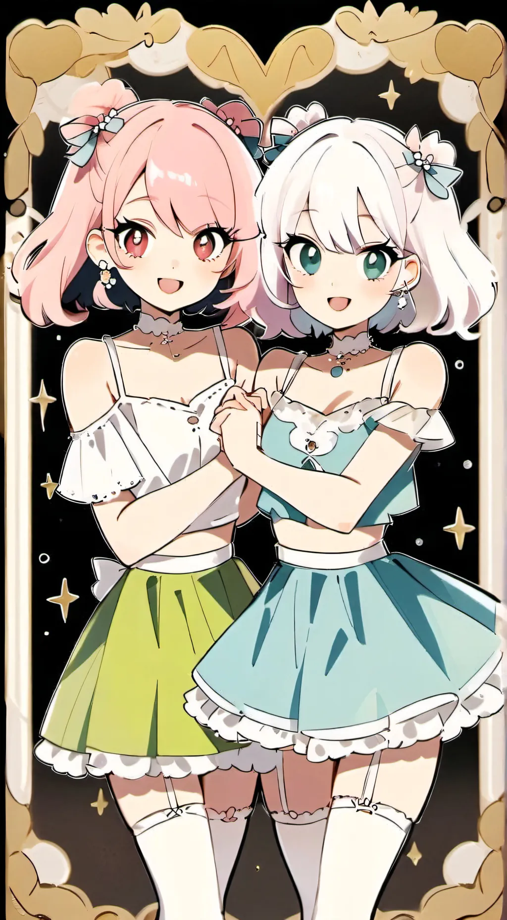 ai character: Aurelia and jade  background