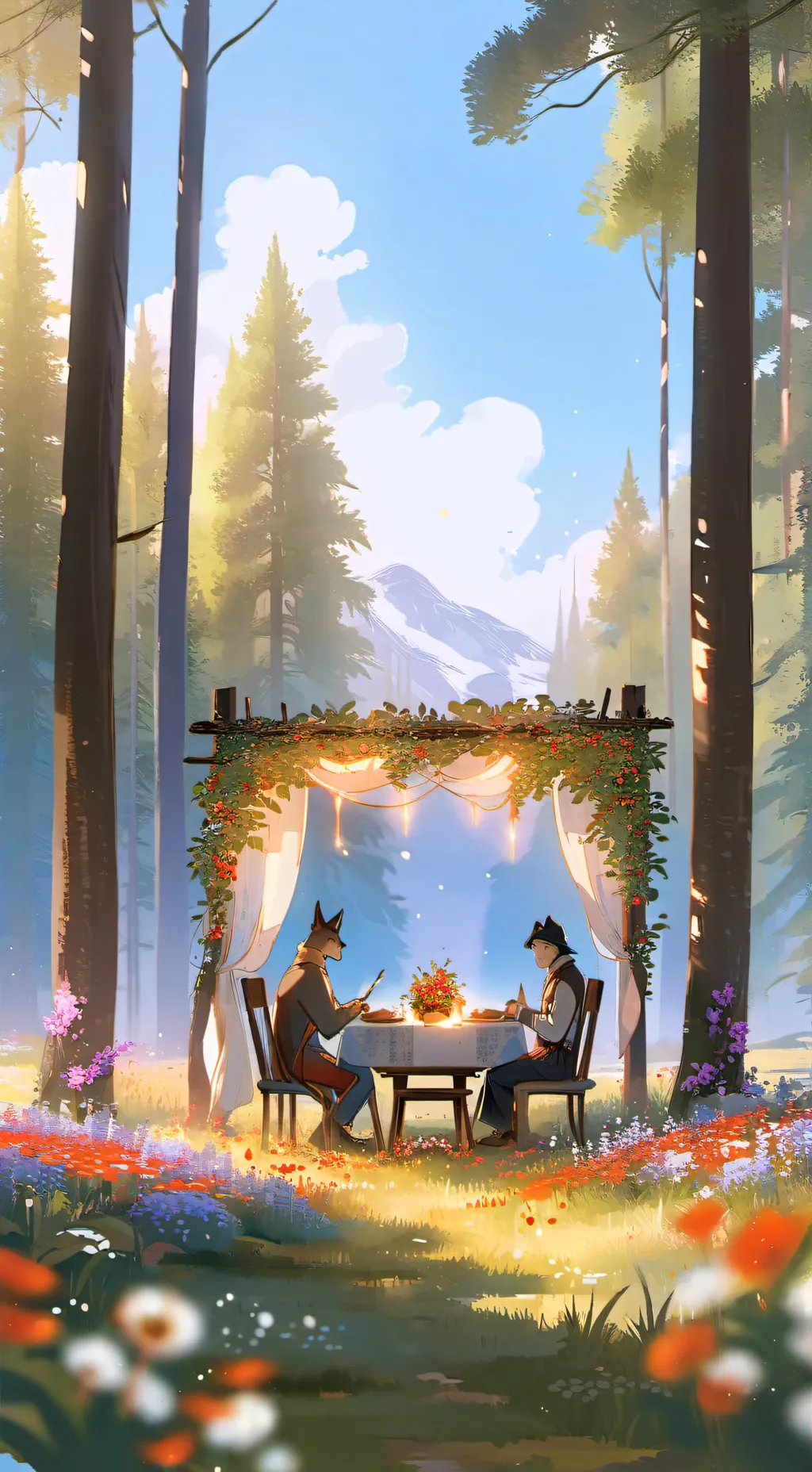 ai character: hashira meeting background