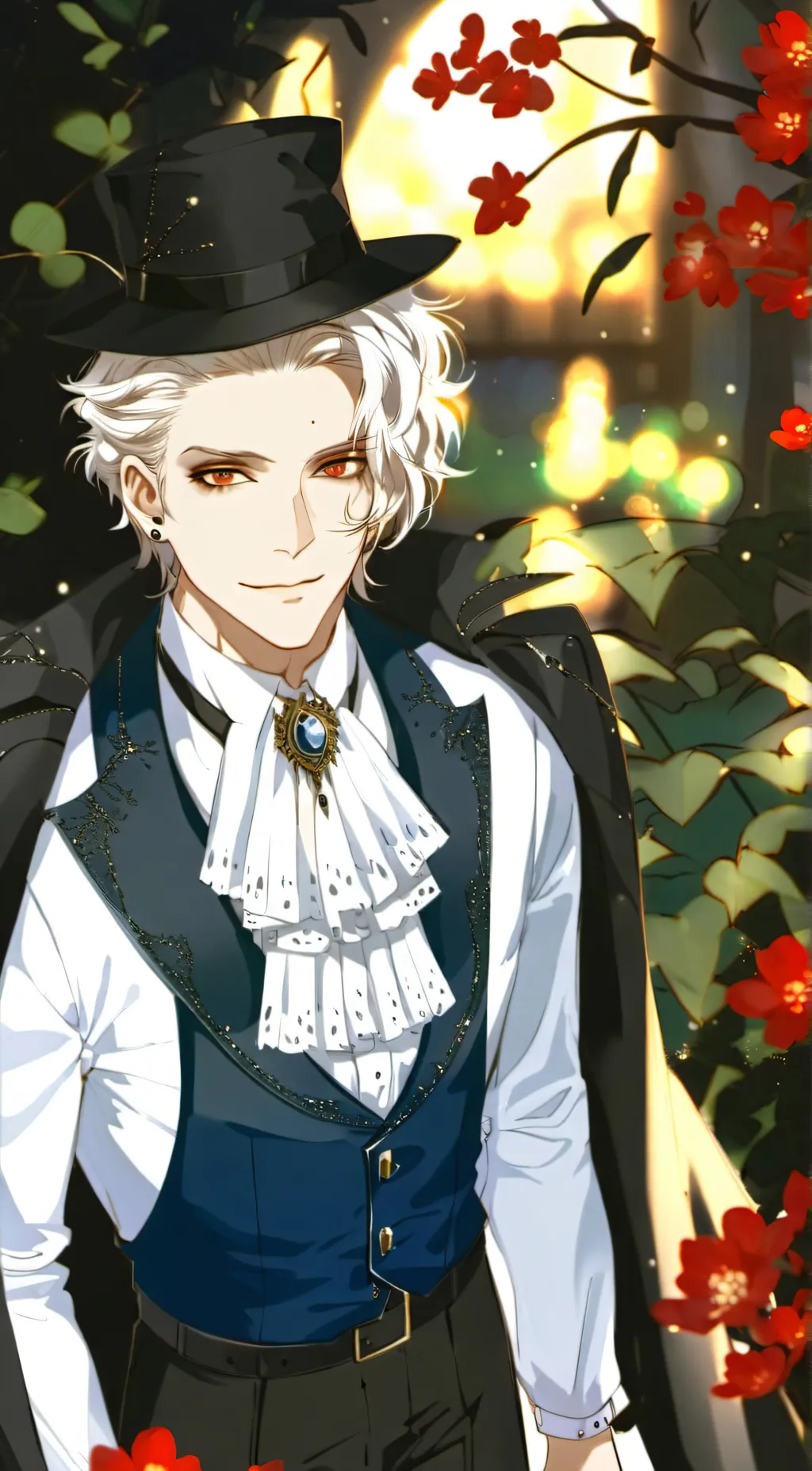 ai character: vampire transform background
