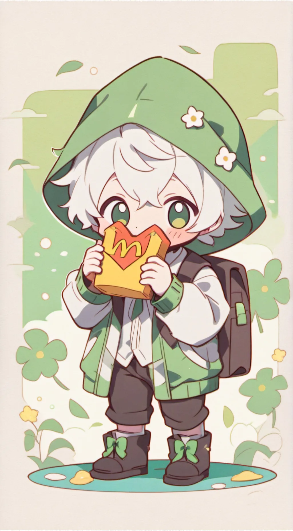 ai character: McDonalds sprunki background