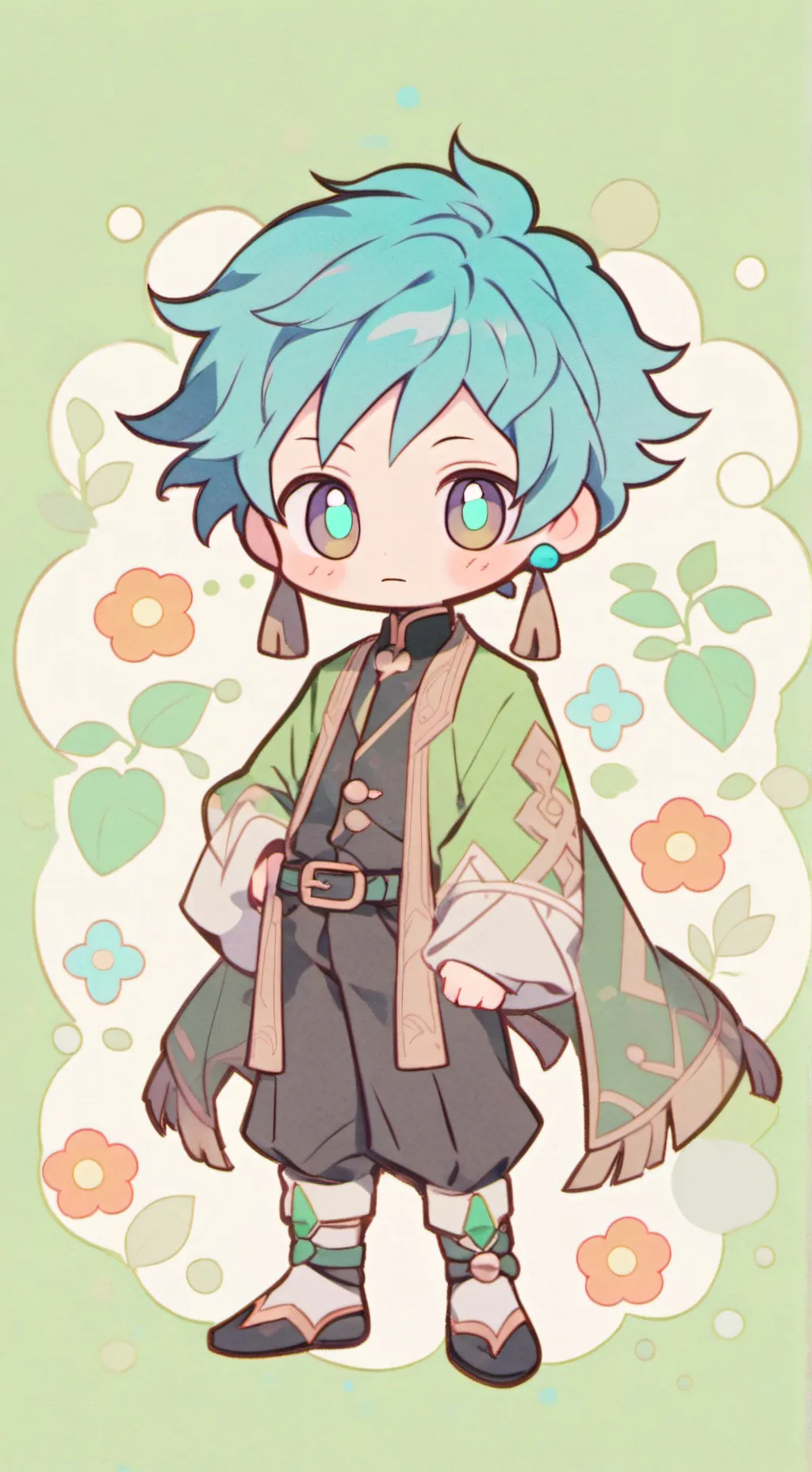 ai character: Demon slayer  background