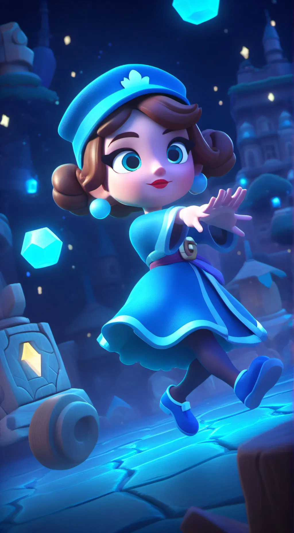 ai character: Ester  background