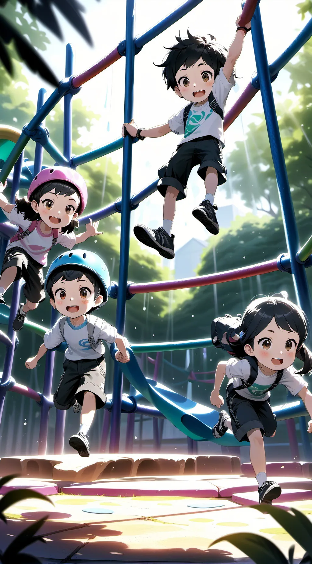 ai character: Tes enfants  background