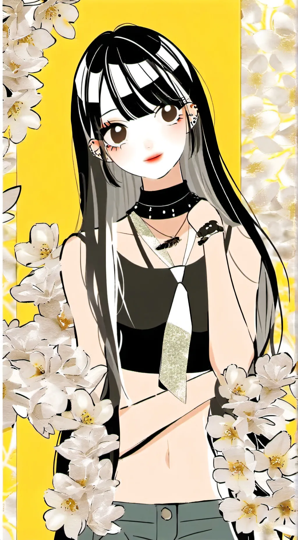 ai character: New girl background