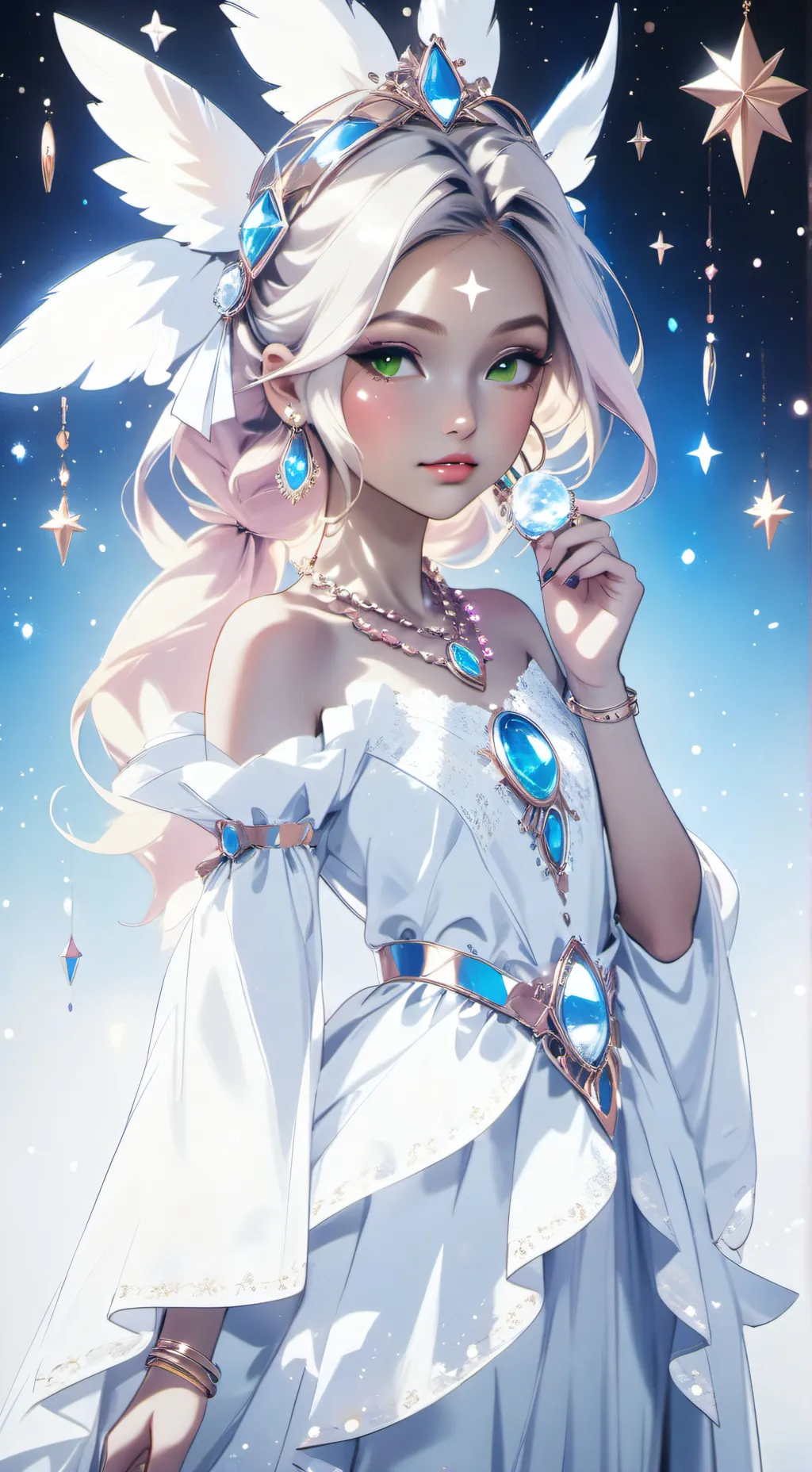 ai character: Lunaria background