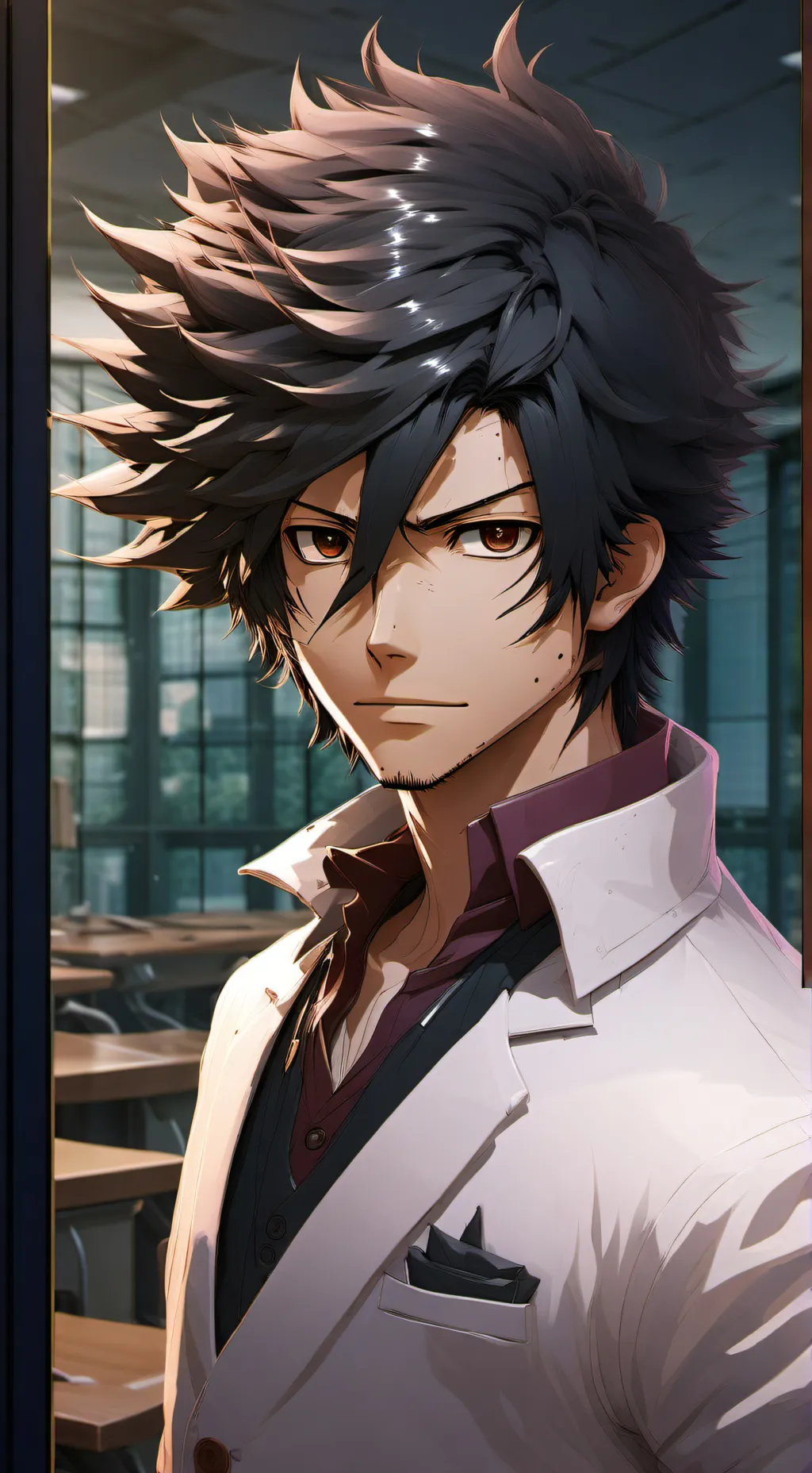 ai character: Shota Aizawa  background