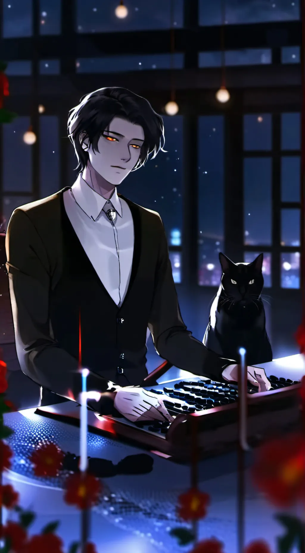 ai character: Jonathan  background