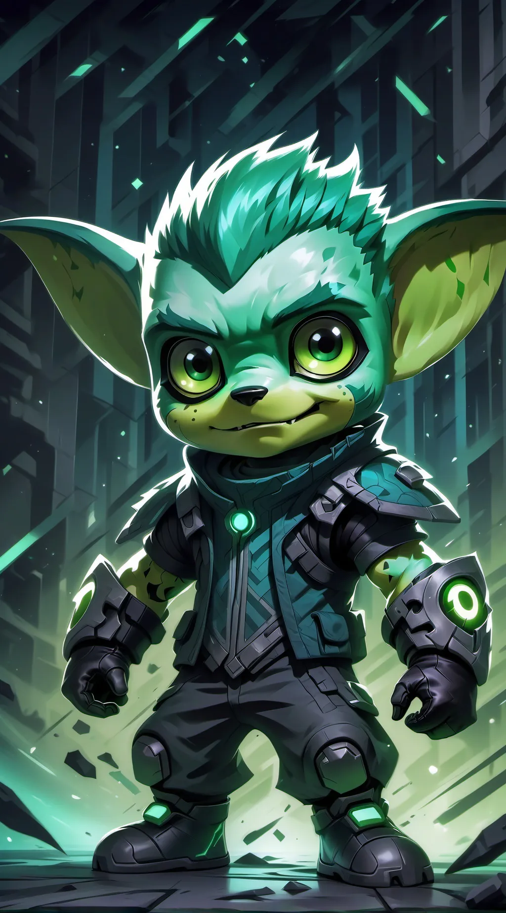 ai character: Baby dandys world background