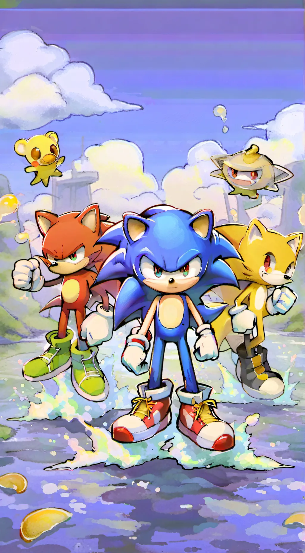 ai character: Sonic crew exp background