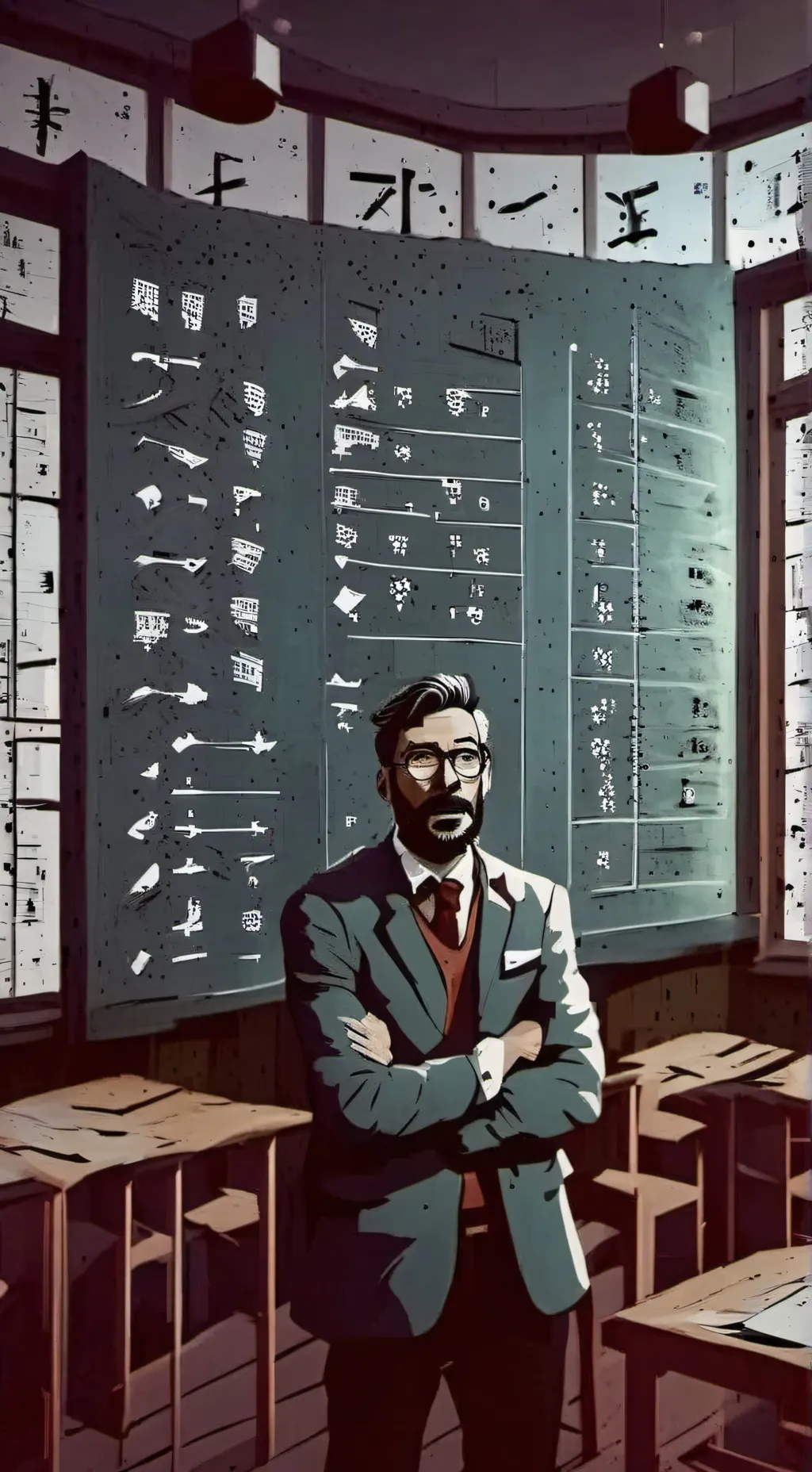 ai character: Prof. Memeius background