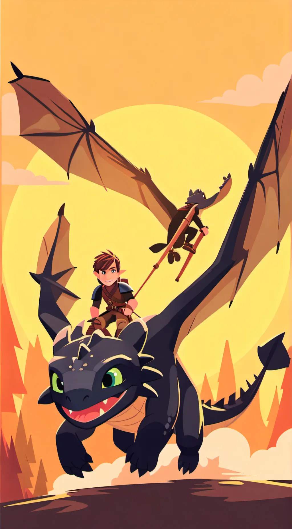 ai character: Httyd background