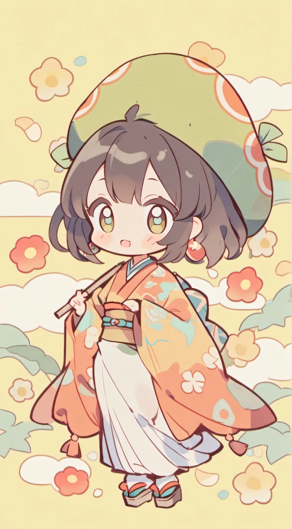 ai character: Nezuko background