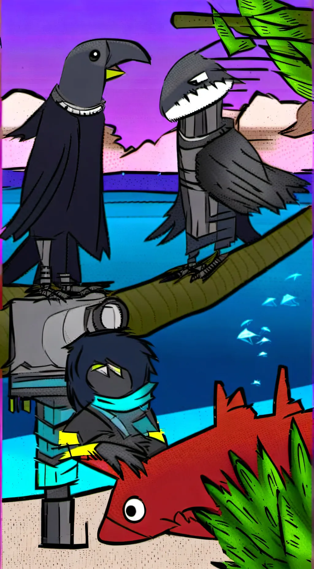 ai character: The animatronics  background