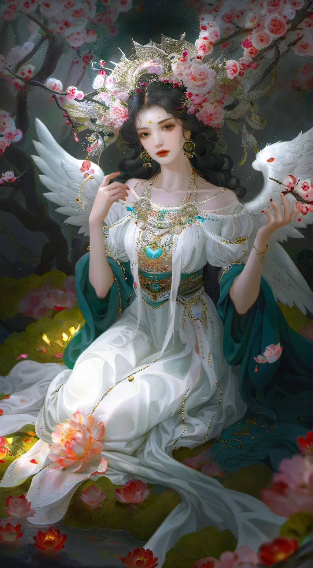 ai character: ange gardienne background