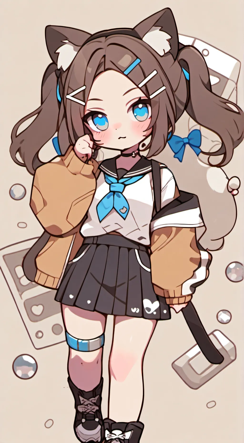 ai character: Neko infection background