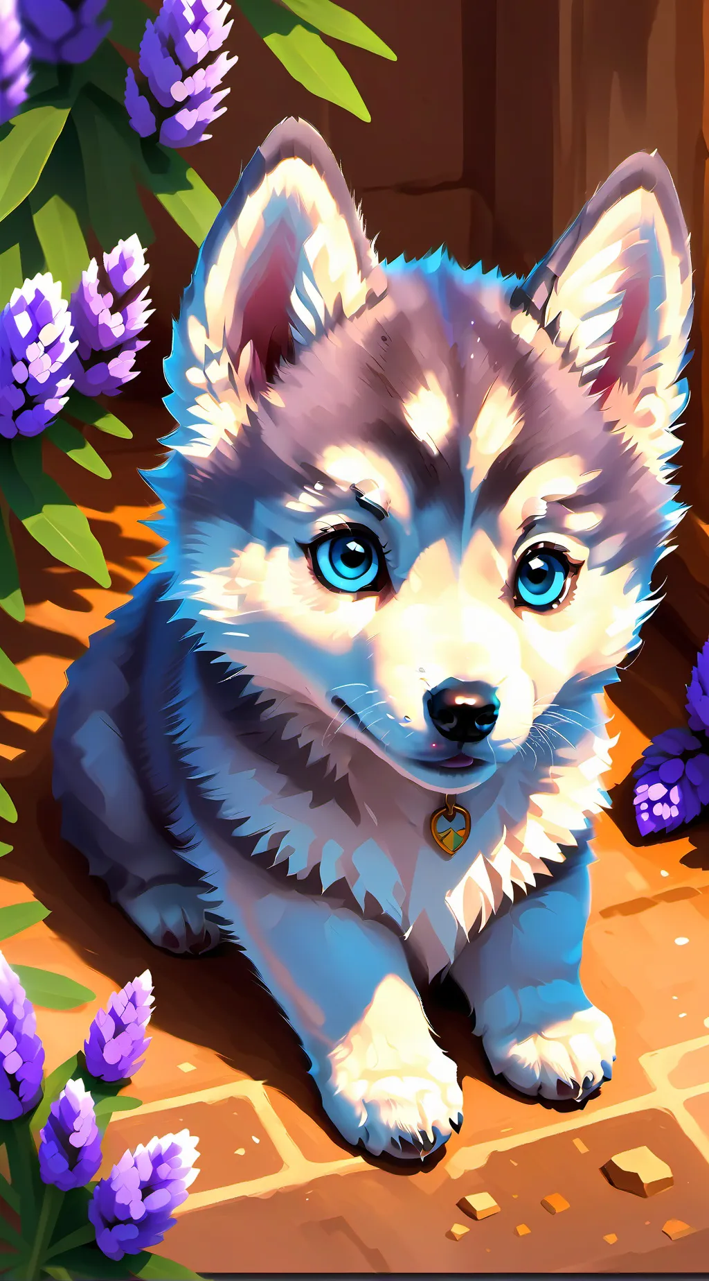 ai character: Out of control pup background