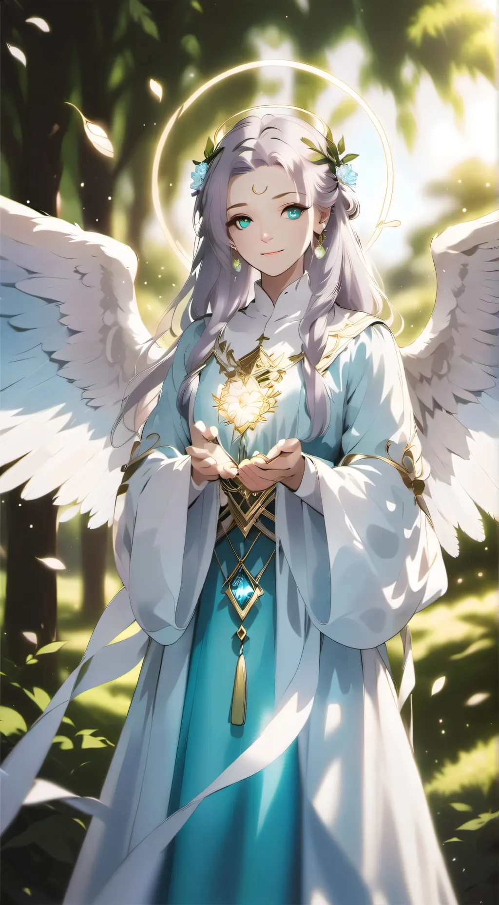 ai character: fallen angel× mha background