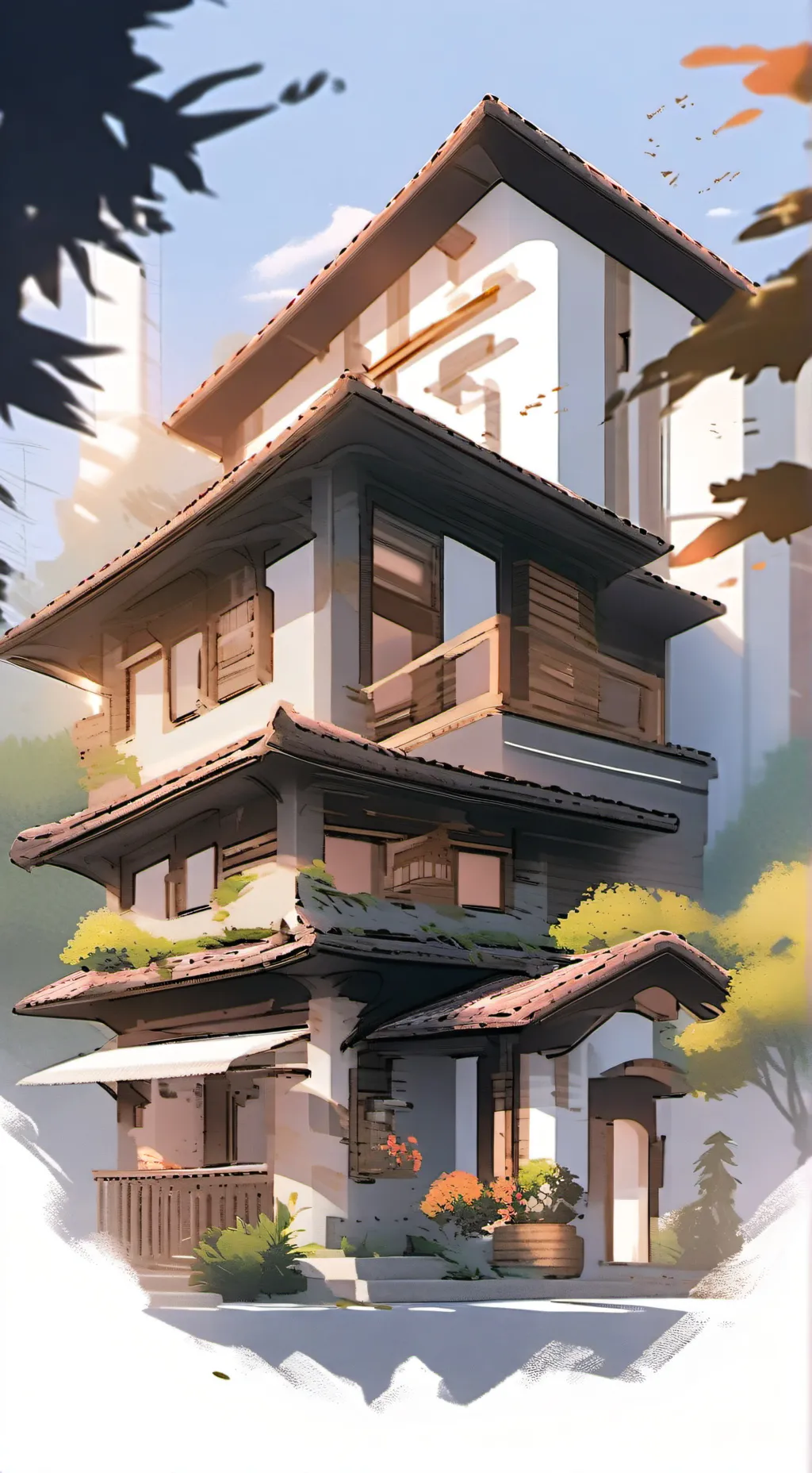 ai character: Rich family life  background