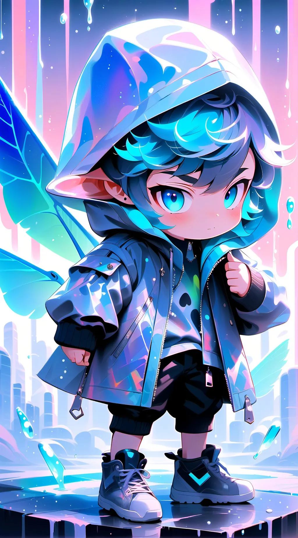 ai character: Baby bro  background