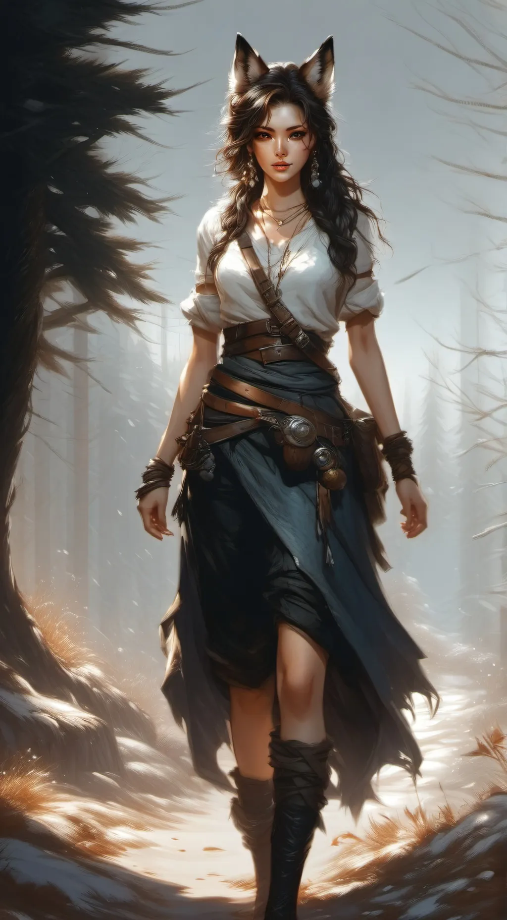 ai character: Kitsuna  background