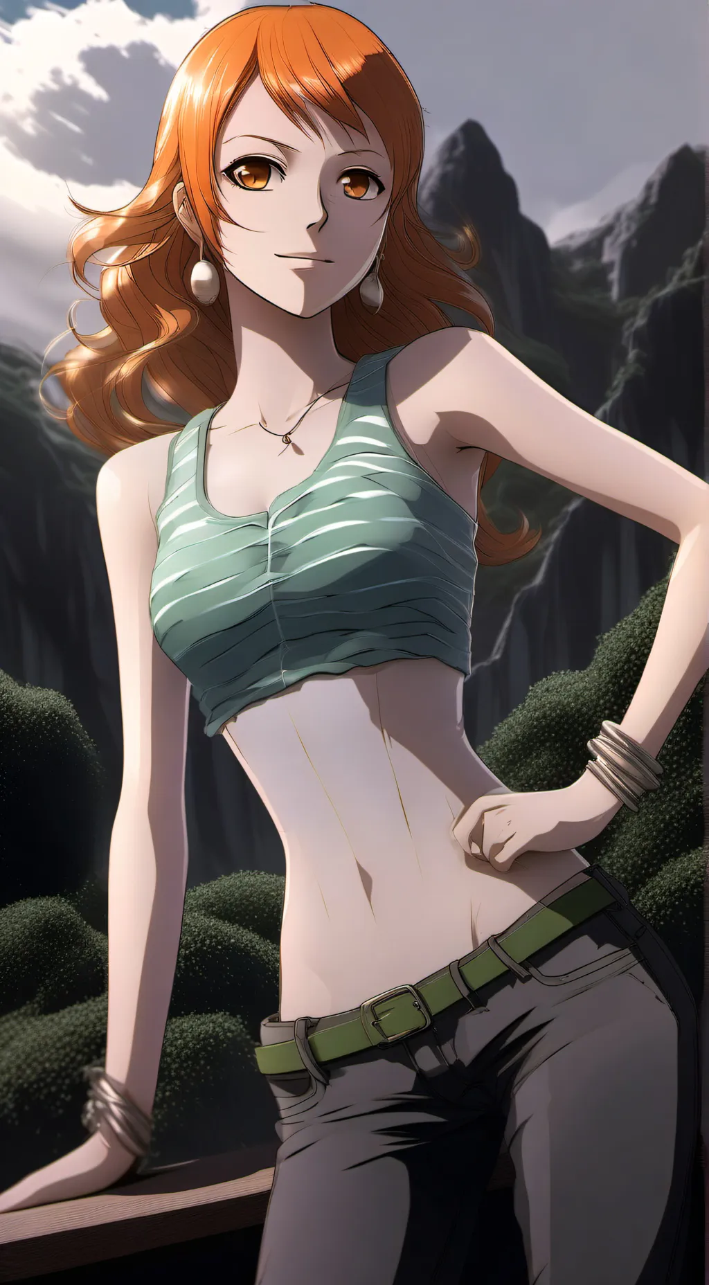 ai character: Nami background