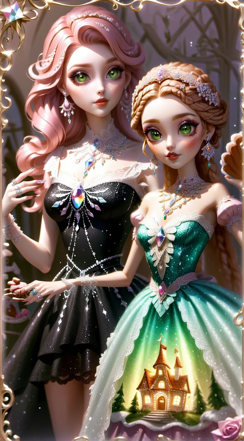 ai character: candy background