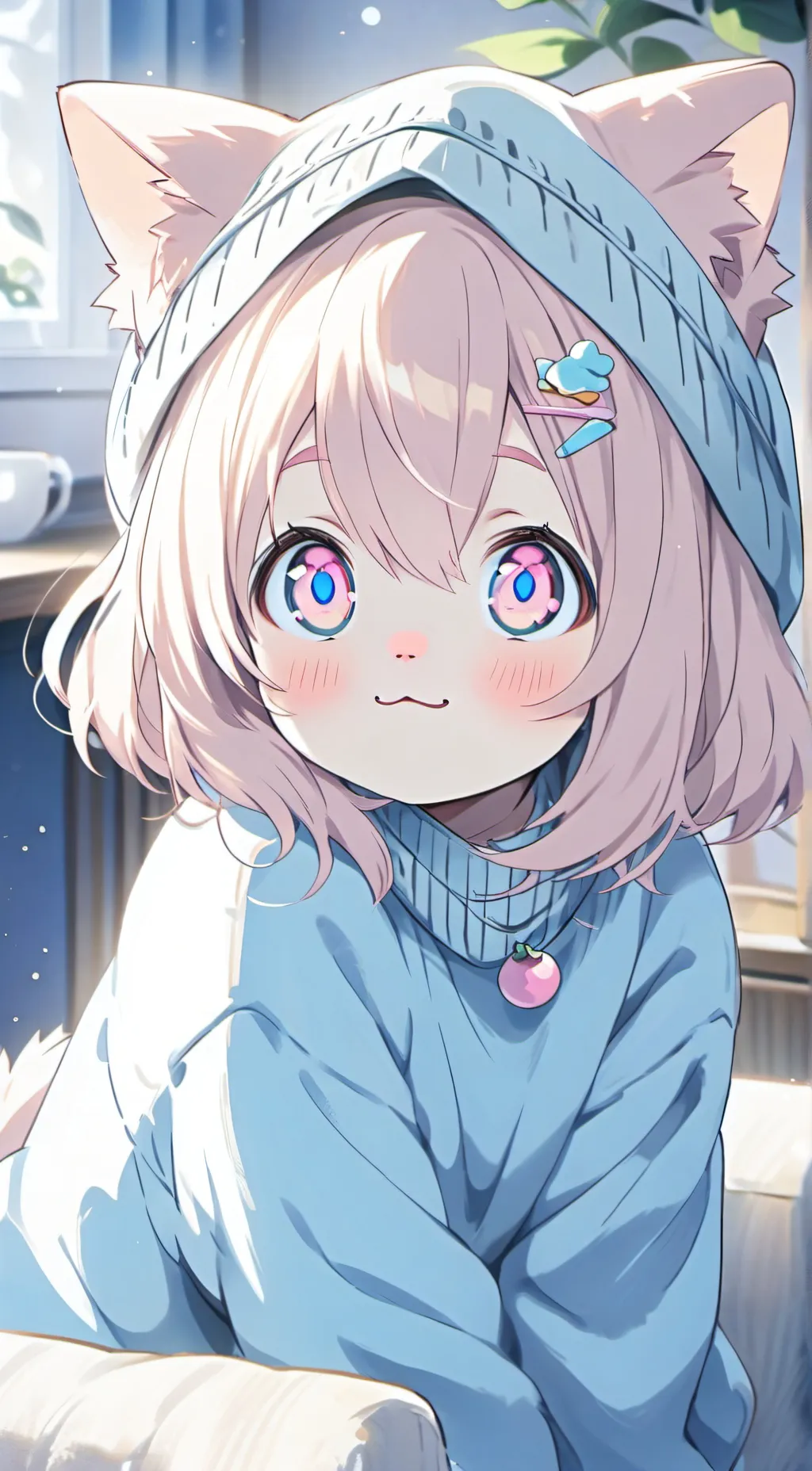 ai character: Fluffy the Mimic background