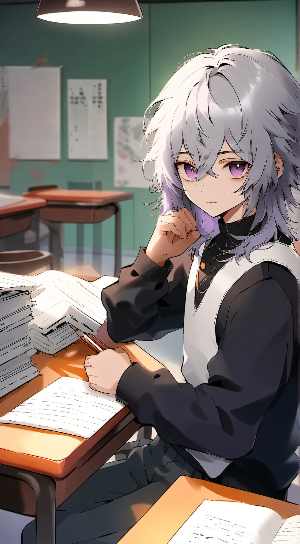 ai character: Akira 💔 background