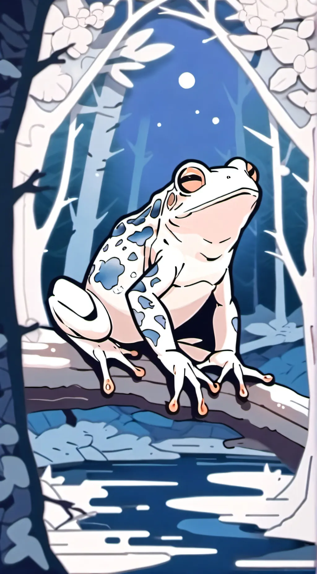ai character: Frog background