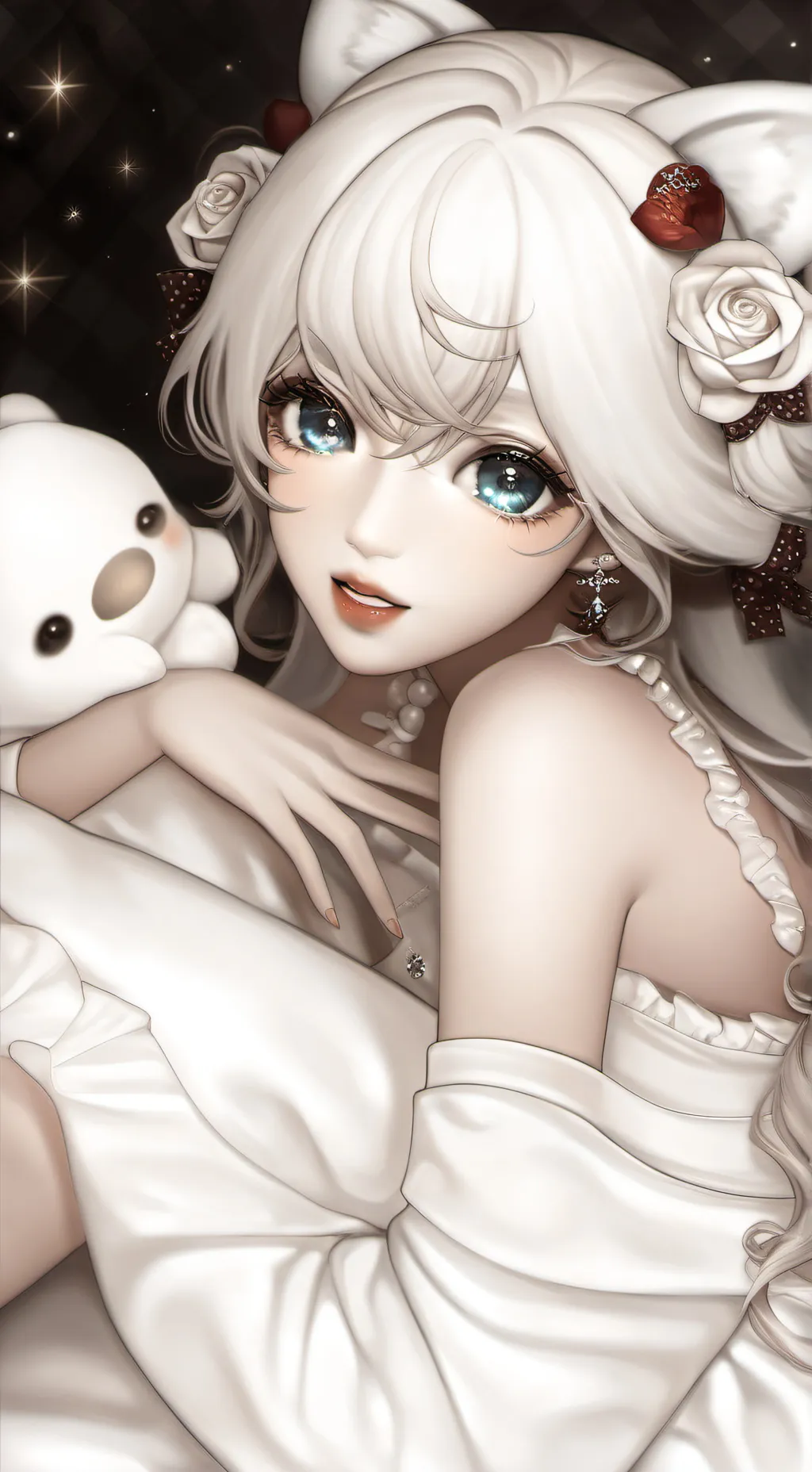 ai character: Mari🌷🌺 background