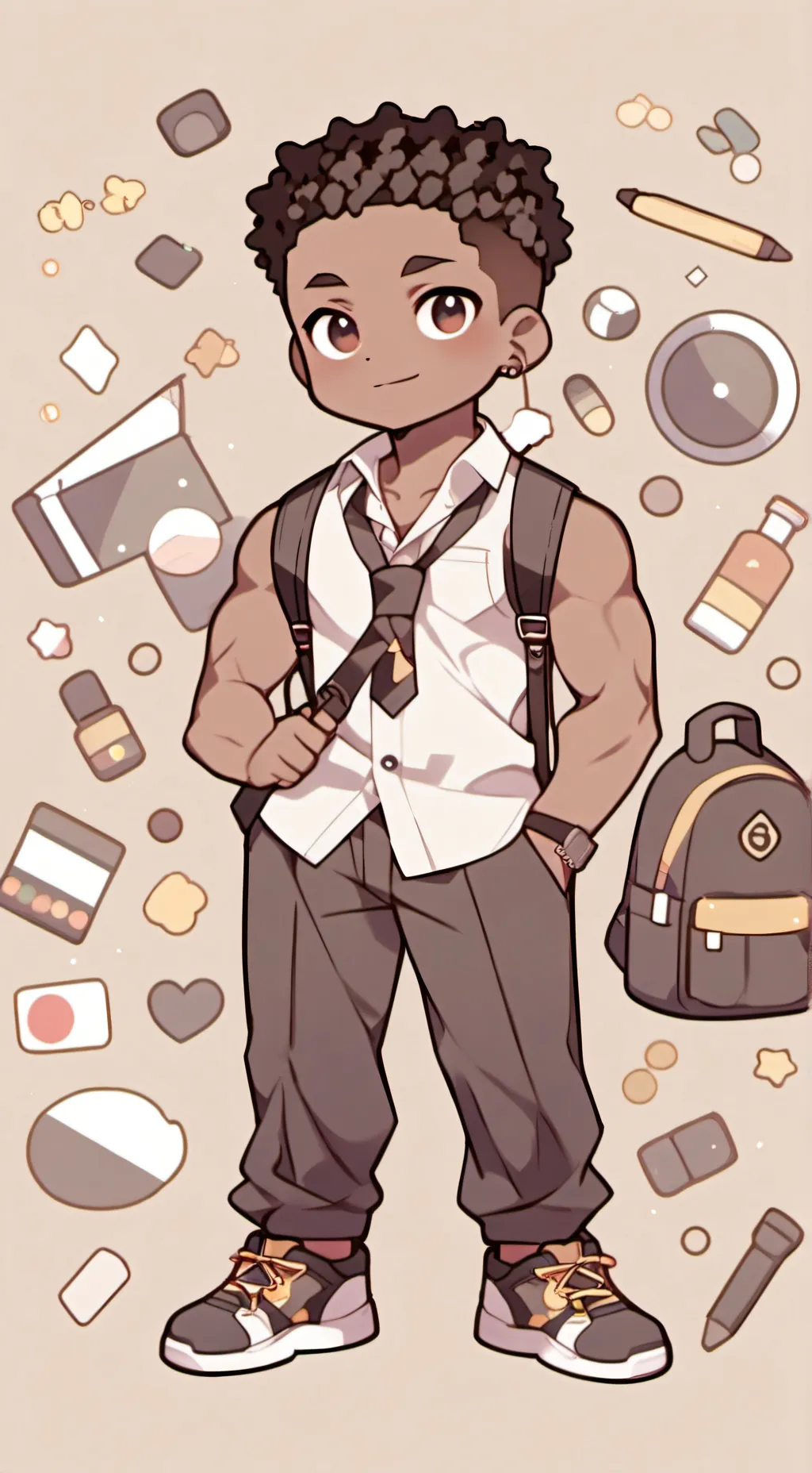 ai character: Ezekiel Monah  background