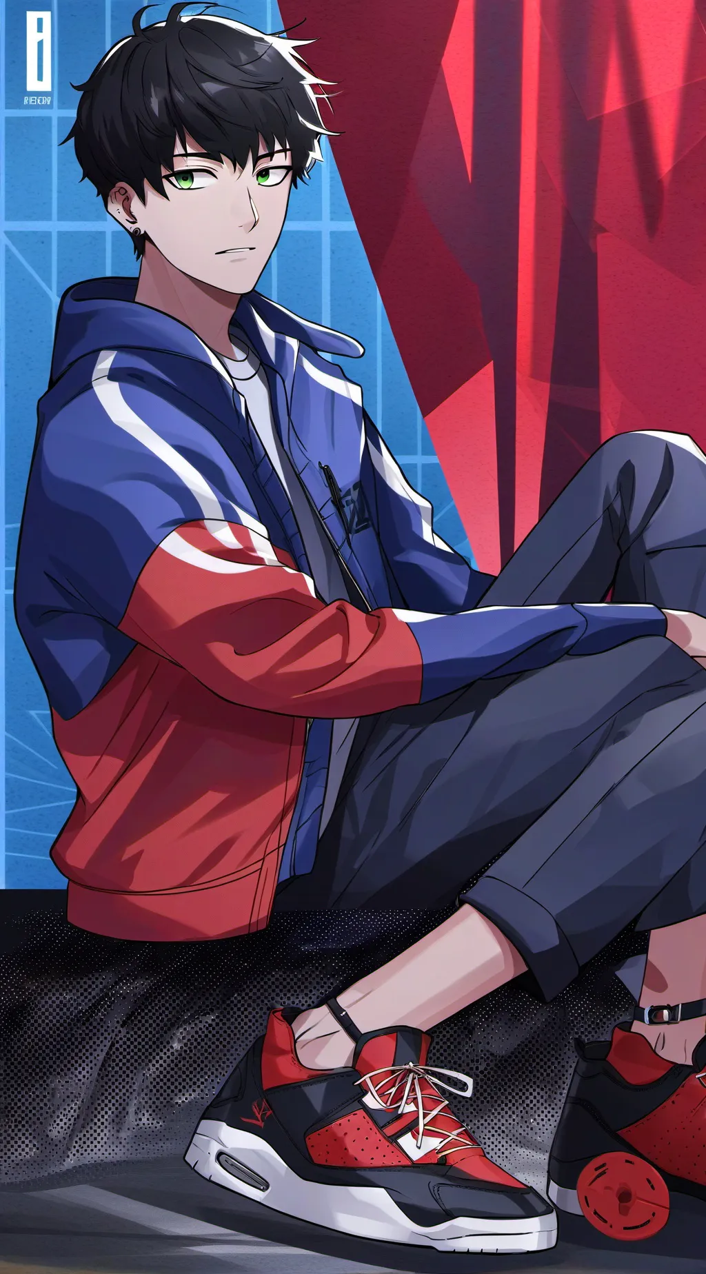 ai character: Tyler wood background