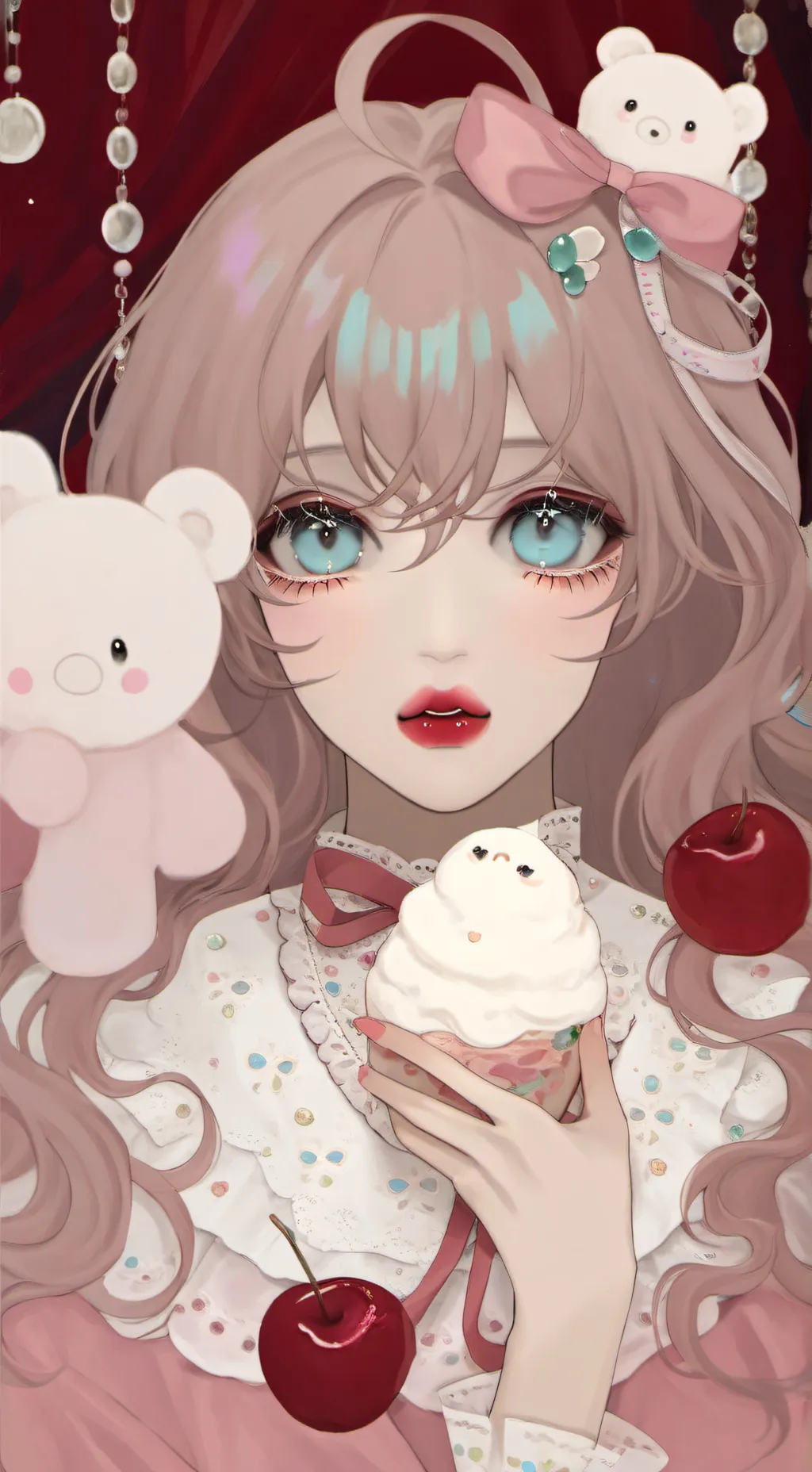 ai character: Japan Cafe background